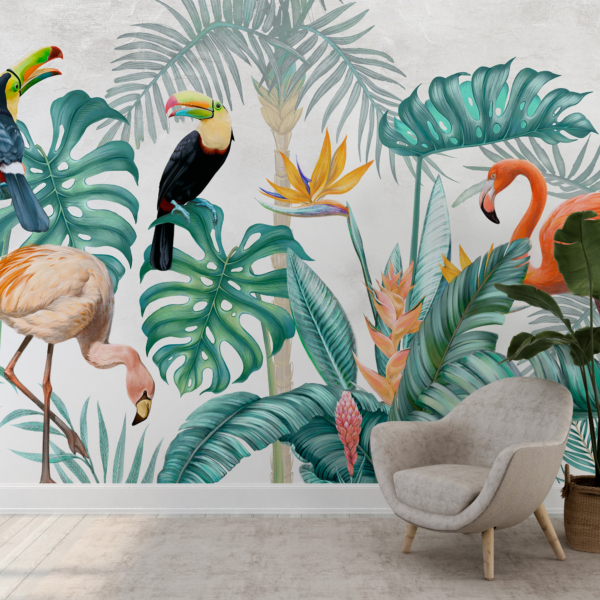 Zidni mural Jungle Birds