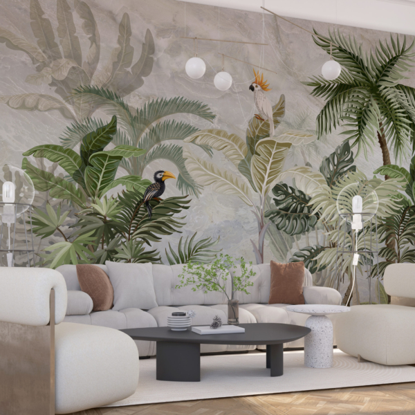 Zidni mural ptica na drvetu