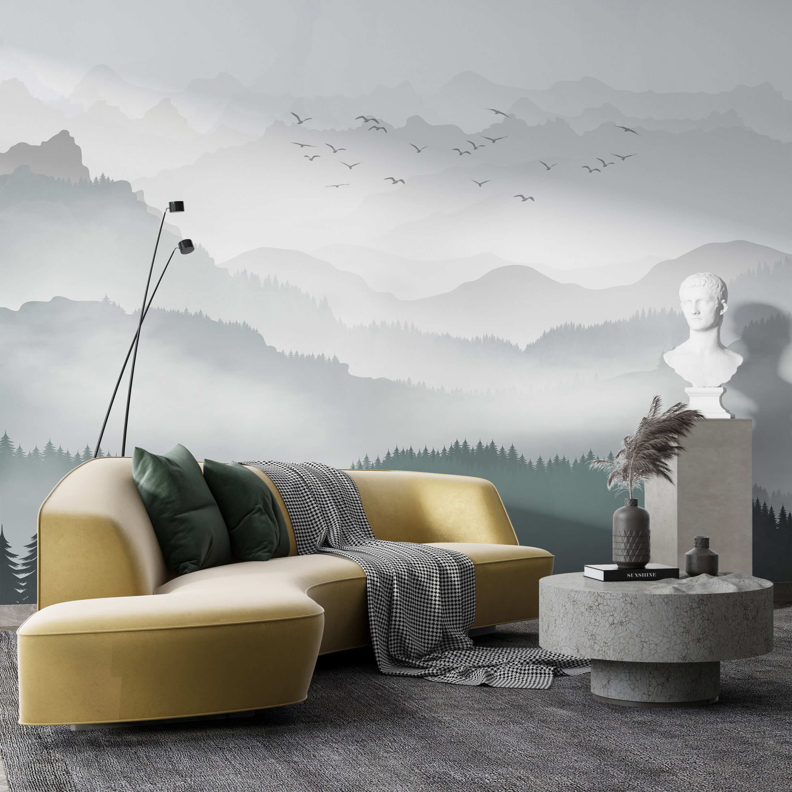 Foto pozadina Ptice u planinama