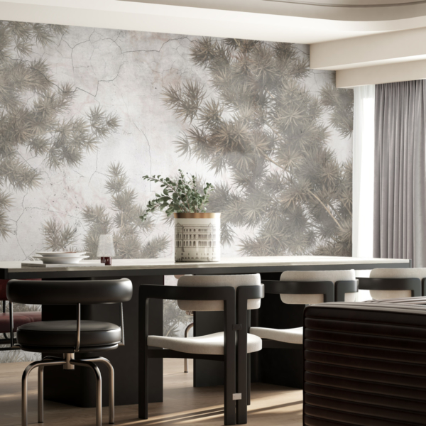 Zidni zid biljaka na ispucaloj površini