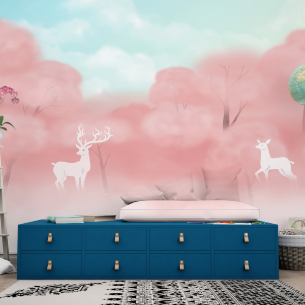 Zidni mural Pink Trees