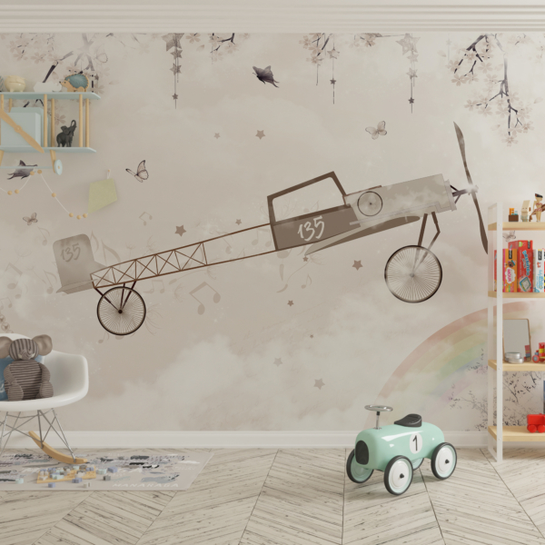 Zidni zid Avion na nebu