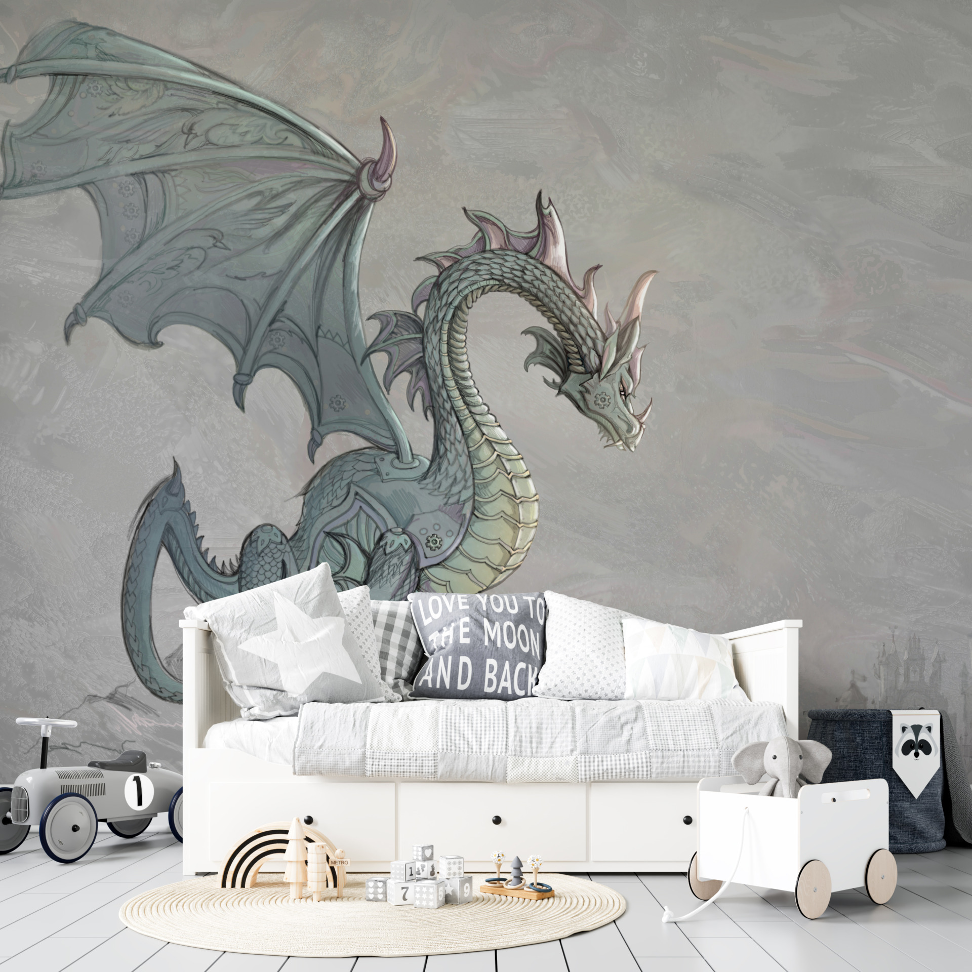 Zidni mural Lonely Dragon