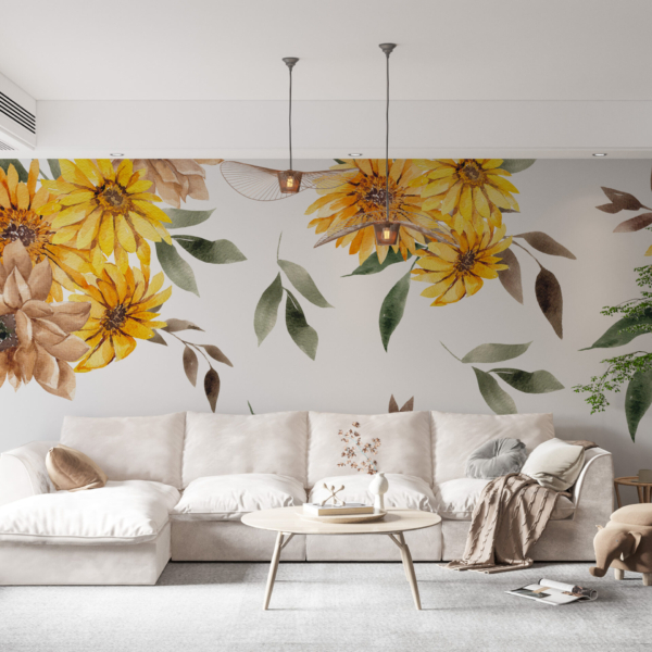 Zidni mural Sunčani buket