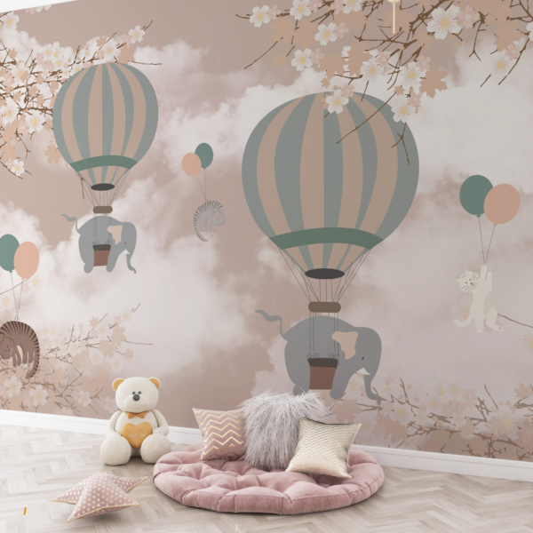 Zidni mural Elephant Flight