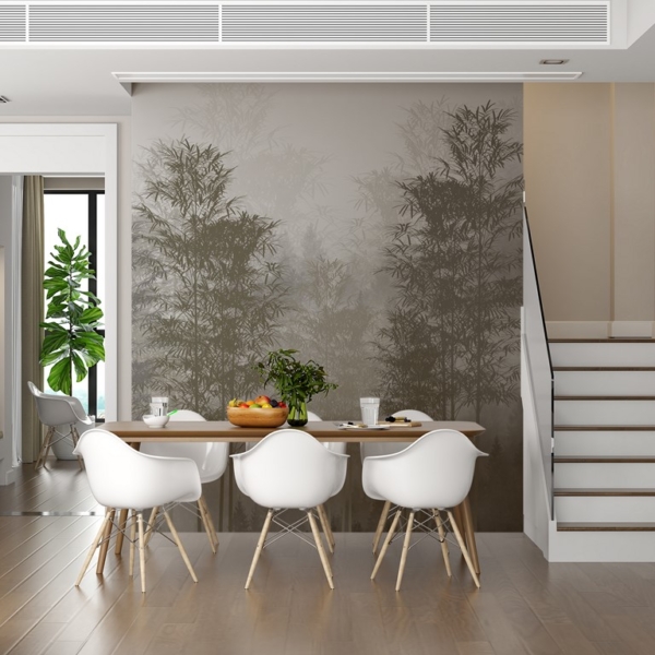 Zidna freska Vitka stabla u magli