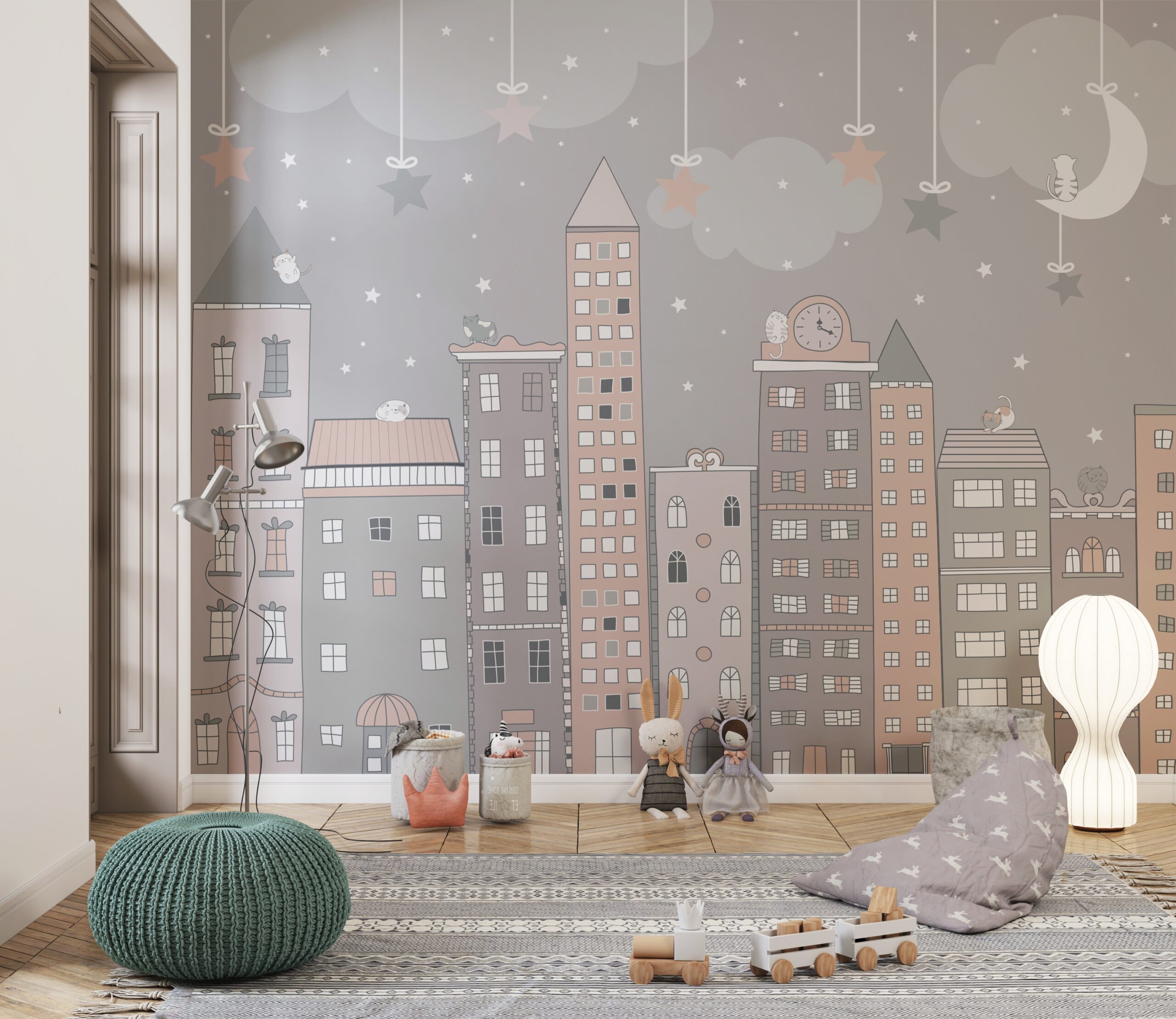 Zidni mural Uspavani grad