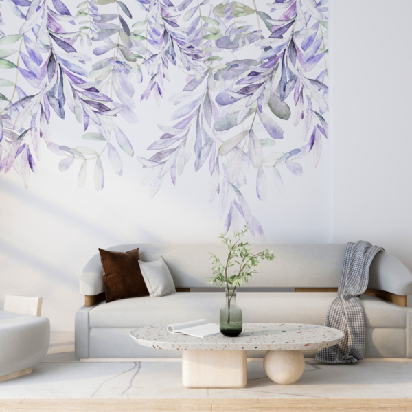 Zidni zidni zid Ljubičaste grančice