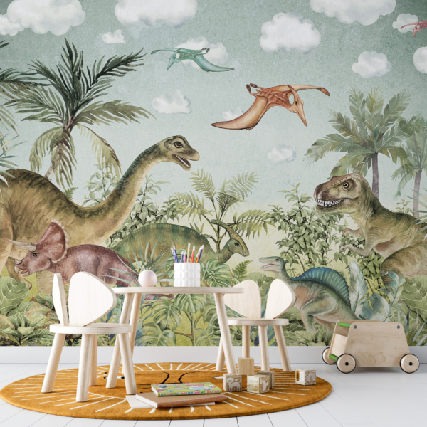Zidni mural Svijet dinosaura