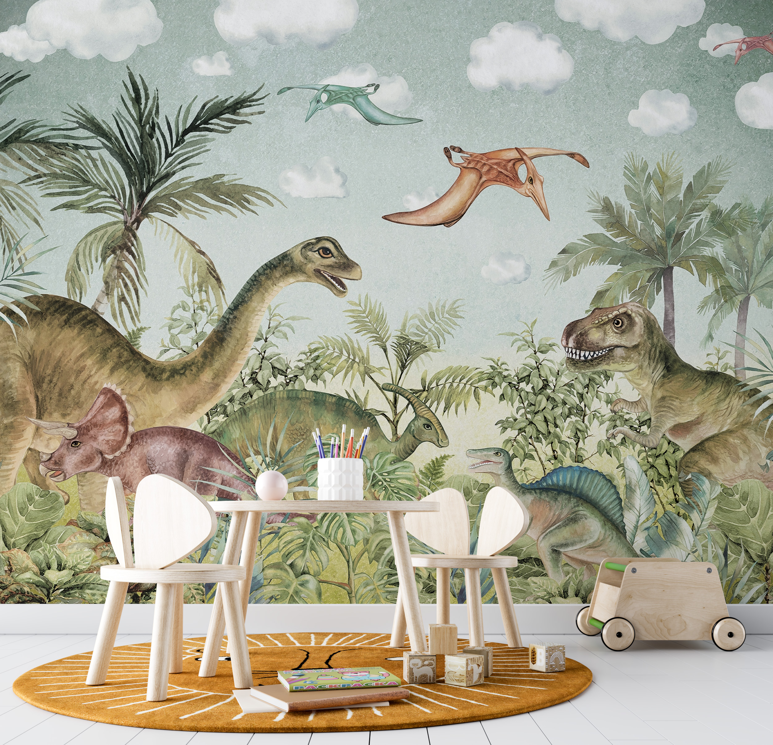 Zidni mural Svijet dinosaura