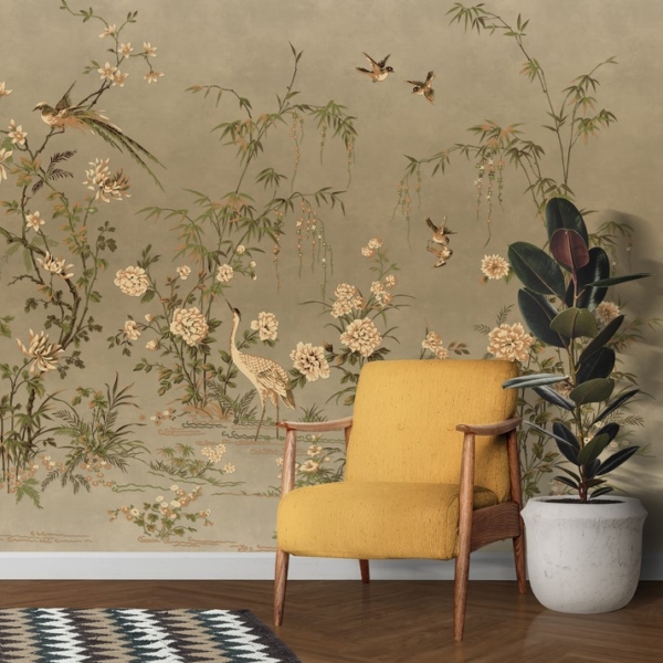 Zidni mural Svijet japanskih ptica