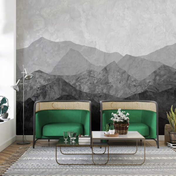 Zidni mural Sive planine