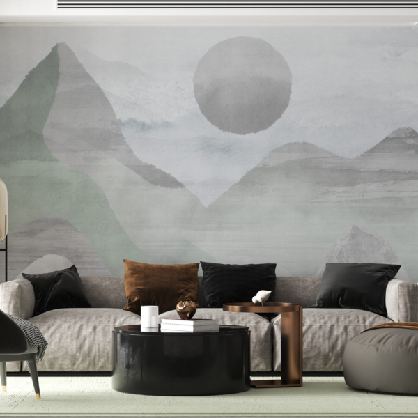 Zidni mural Sive planine