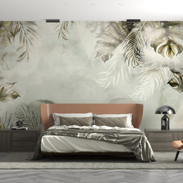 Zidni zidni zid sivog neba