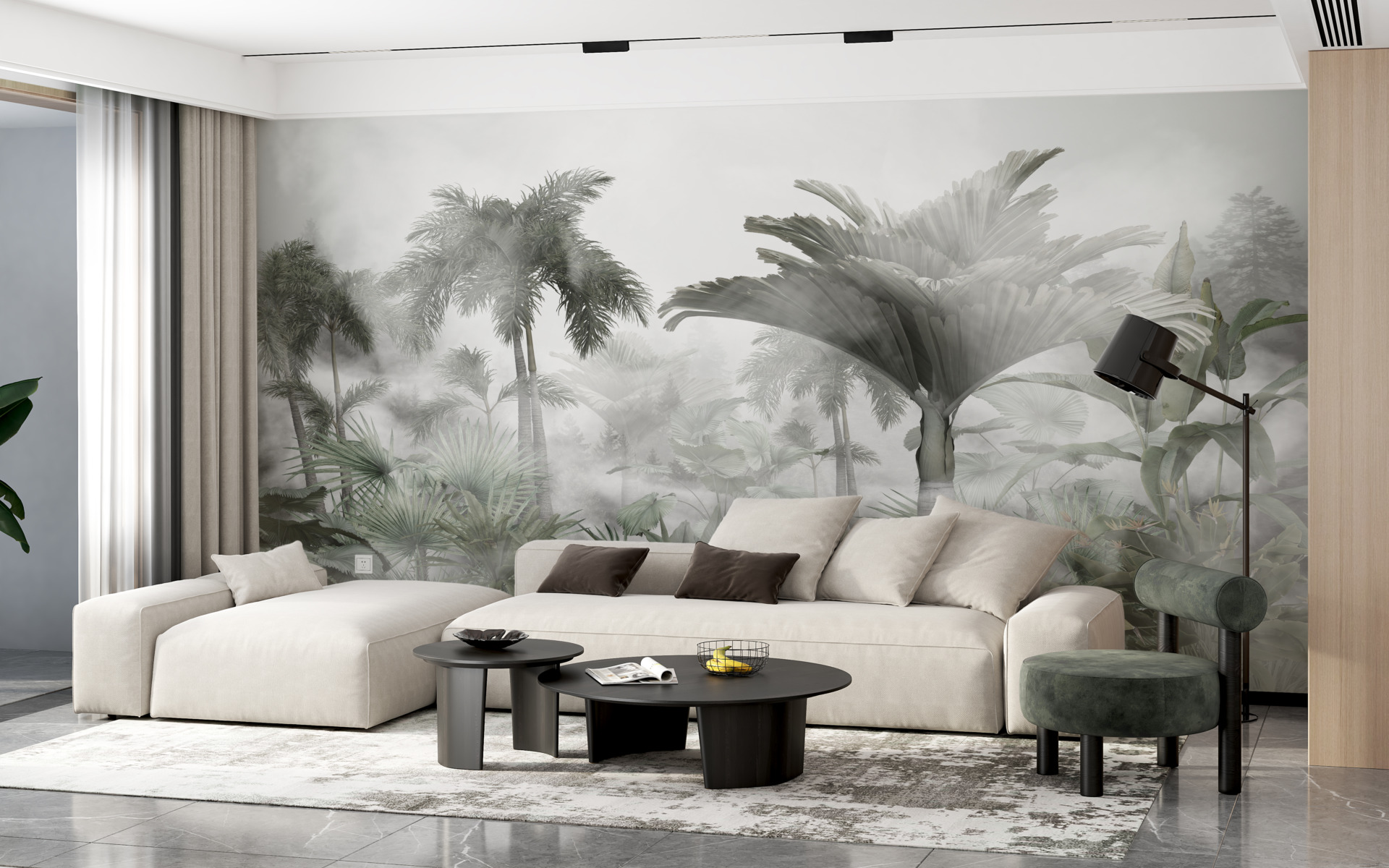 Tajanstveni zidni mural Jungle