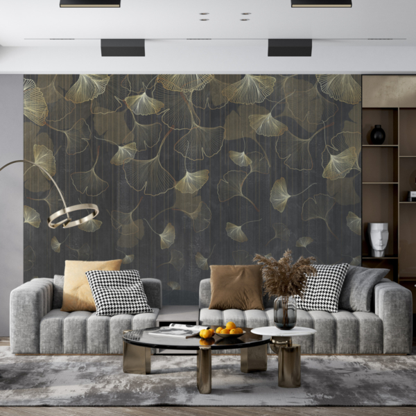 Zidni mural Golden Leaf Dance