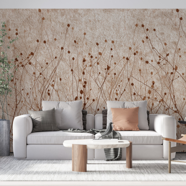 Zidni mural ukrasne trave