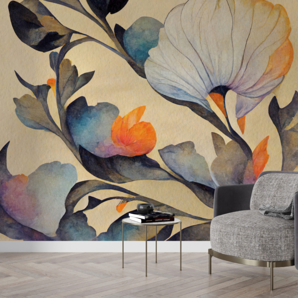 Zidna freska tropskog cvijeta