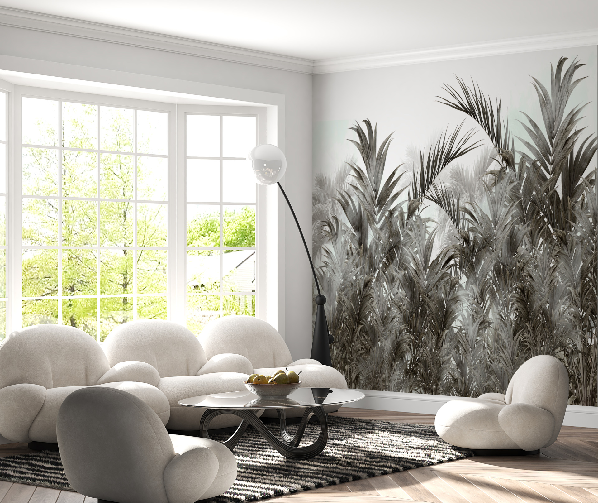 Zidni zid Tropics bez boje