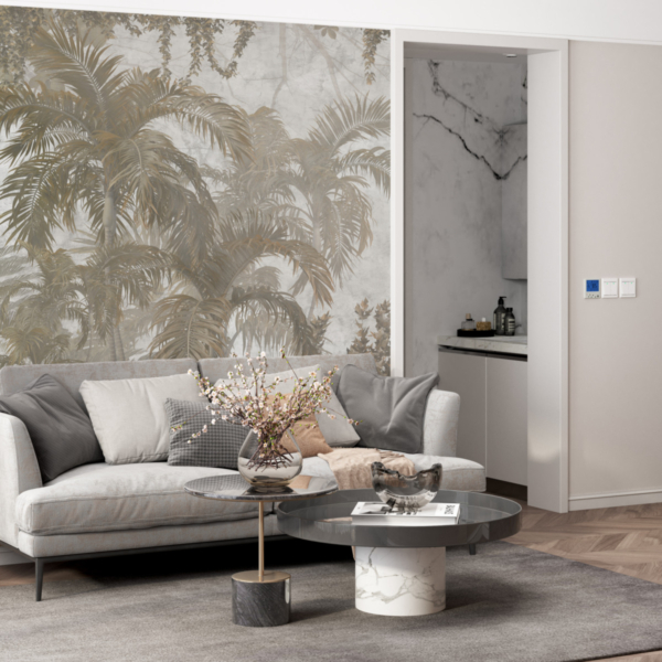 Zidni zidni zid Sepia tropics