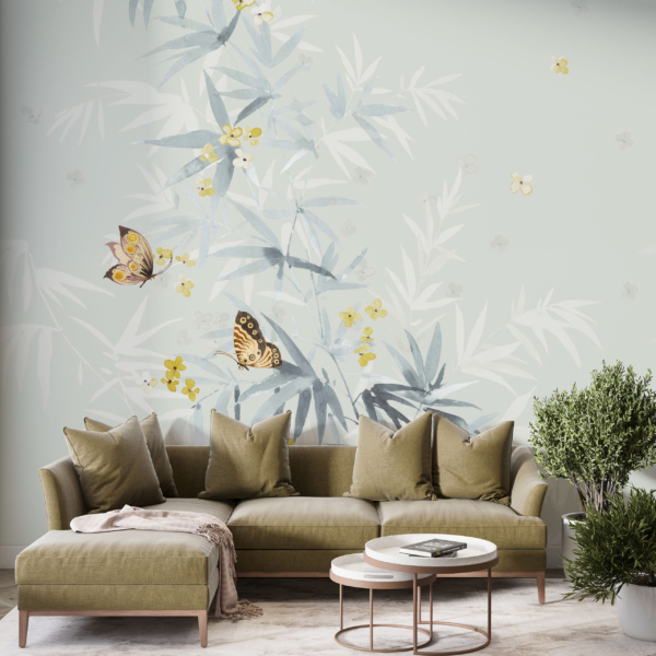 Zidni mural Tri leptira