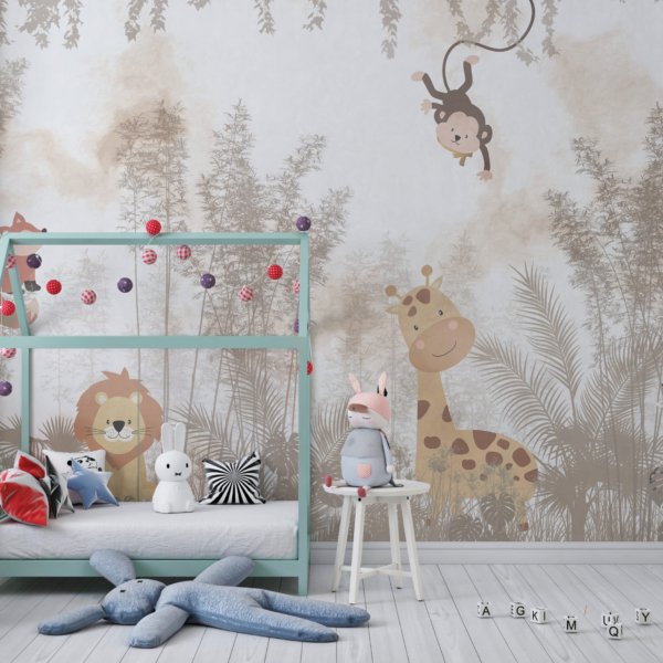 Zidni mural Smiling Animals