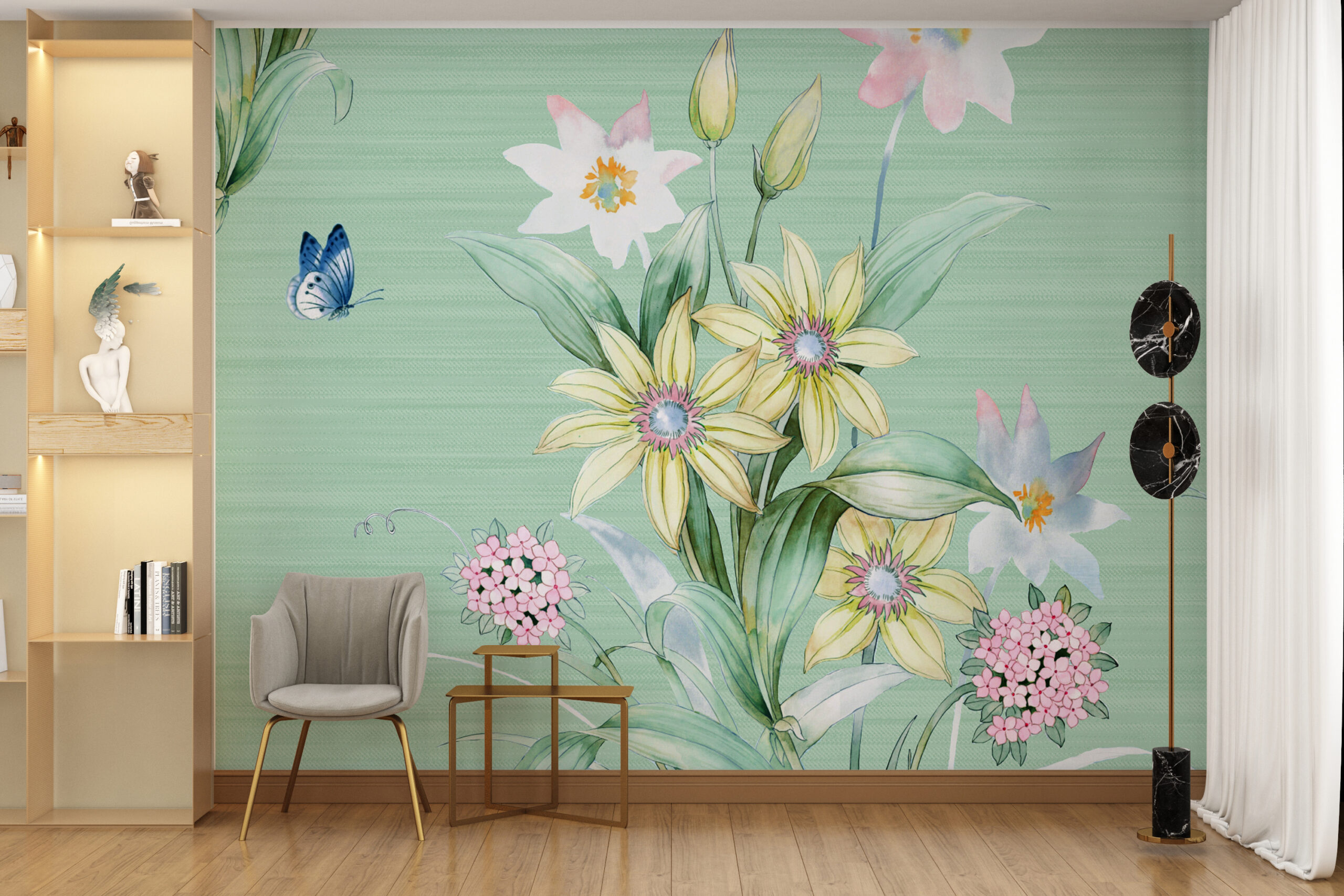 Zidni mural Veseli buket