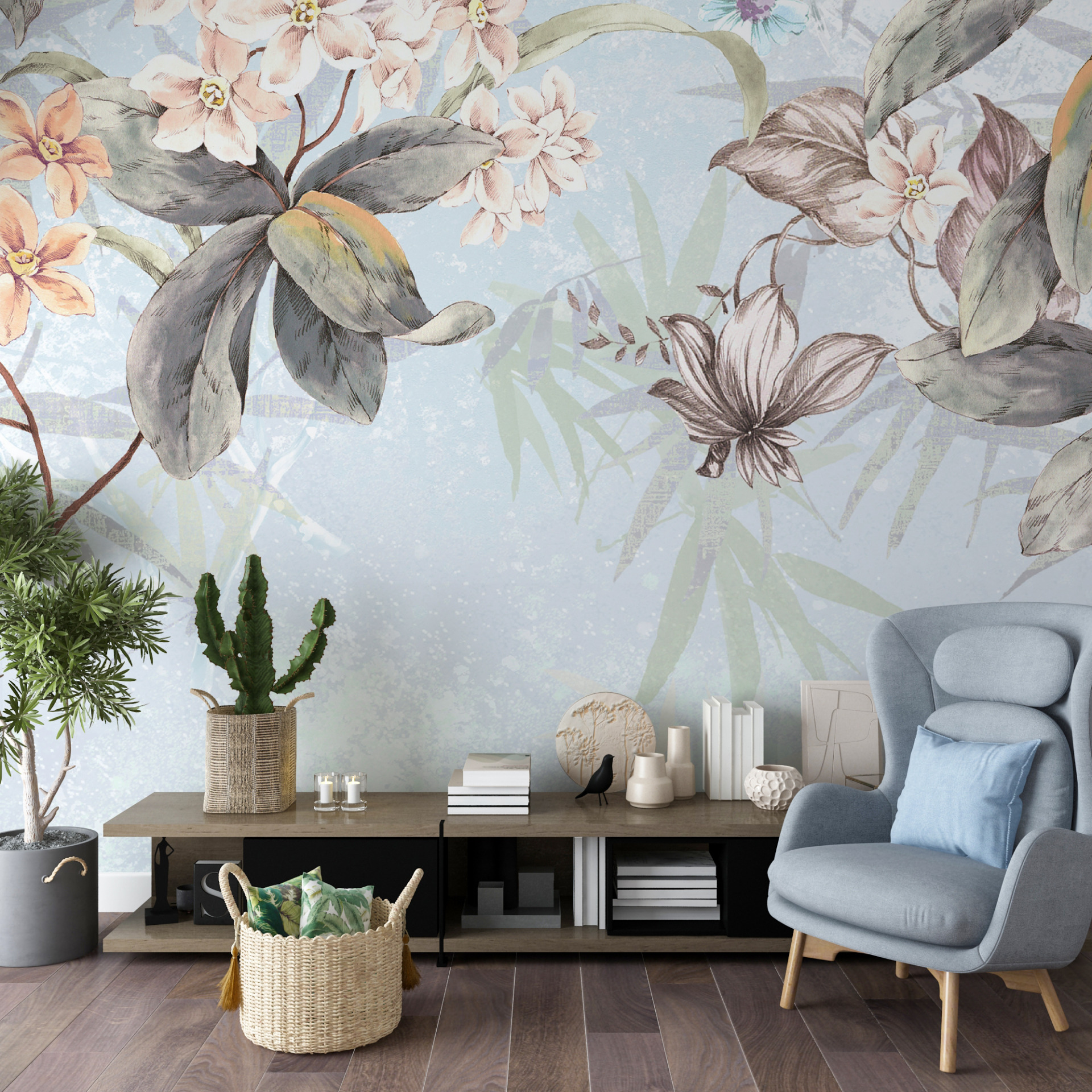 Proljetno cvijeće zidni zid