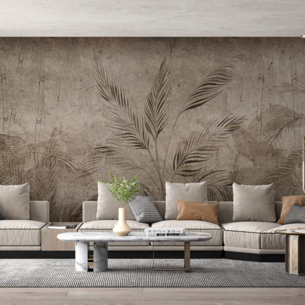 Foto pozadina Flaccid lišće na tamnoj pozadini