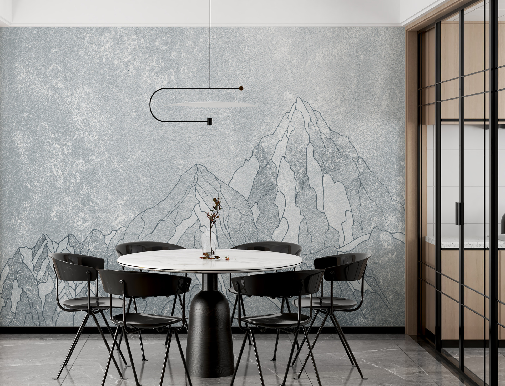 Zidni mural High Mountain Peak