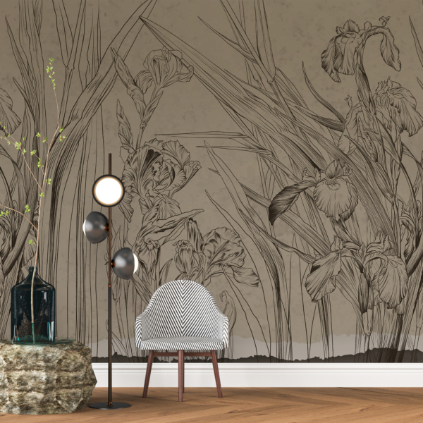 Zidni zid visokog cvijeća