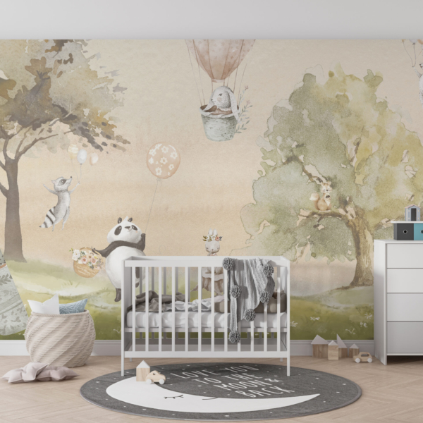 Zidni mural Zabava na livadi