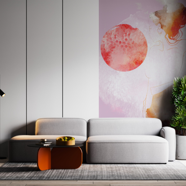 Obris zidnog zida žene