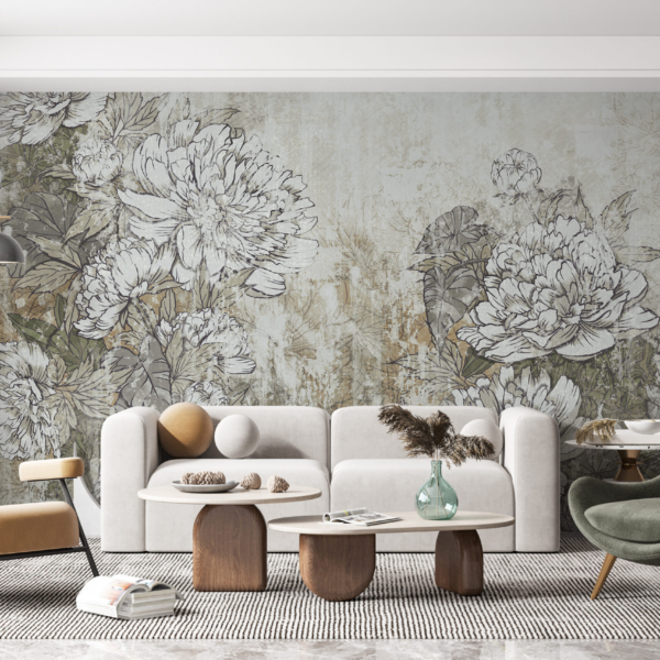 Pozadina zamagljeni božuri