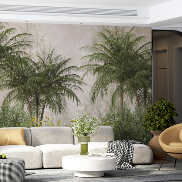 Zidni mural Tropical Palm Green