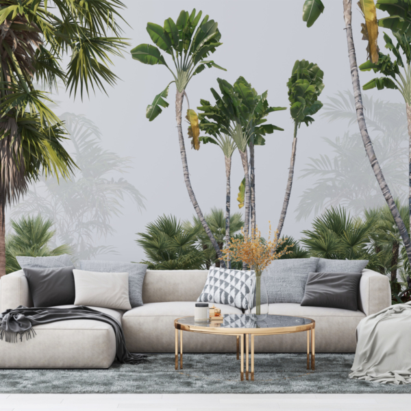 Zidni mural Tropsko zeleno i magla