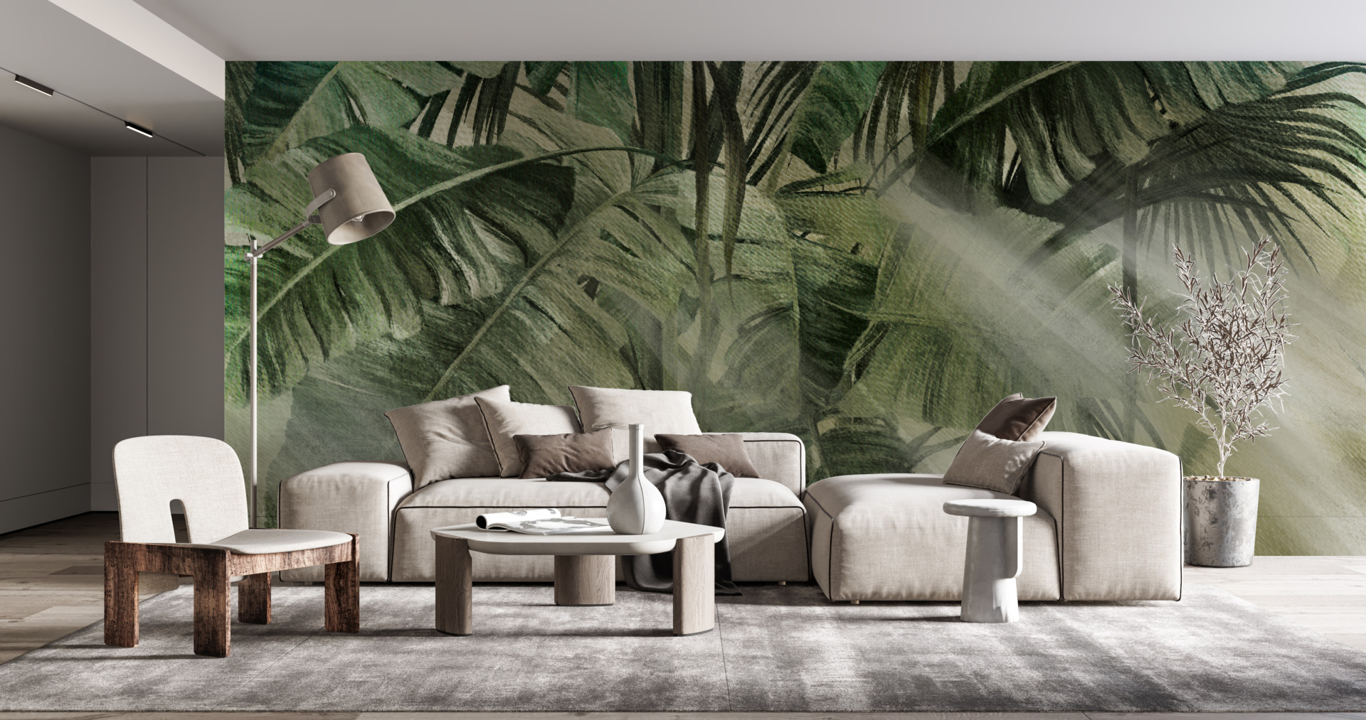 Zidni mural Zeleni stup