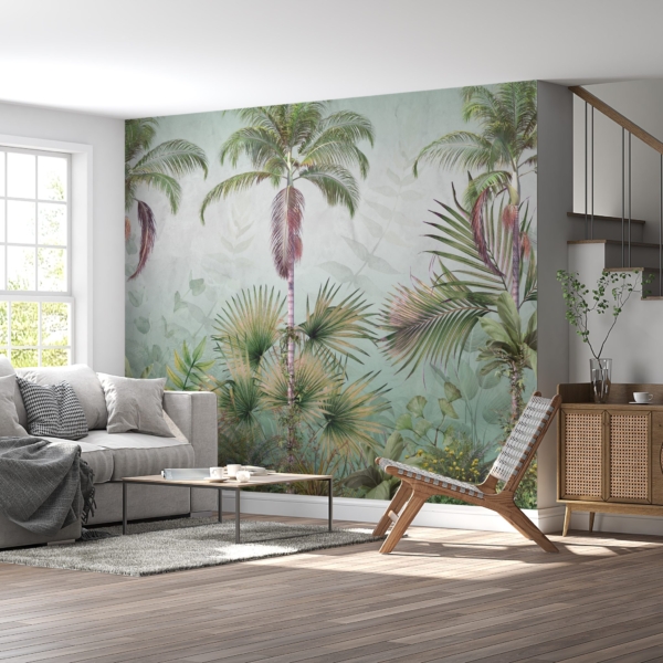 Zidni mural Zelene palme