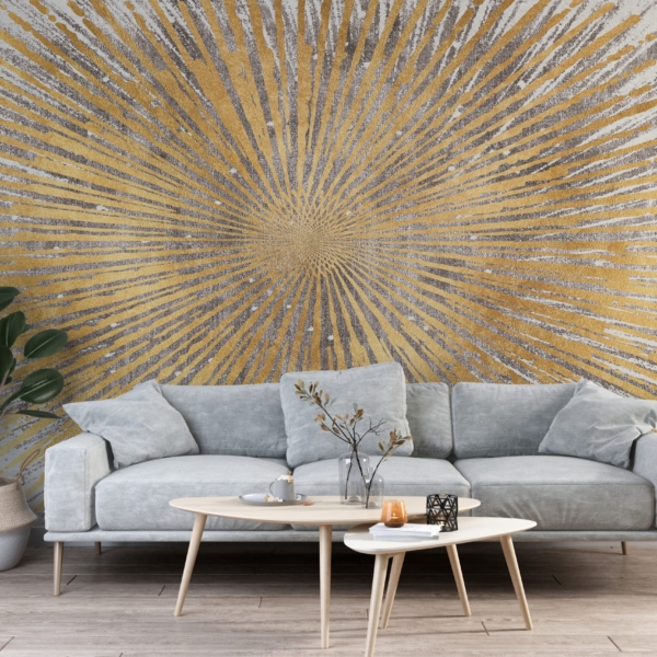 Zidni mural Zlatna lopta