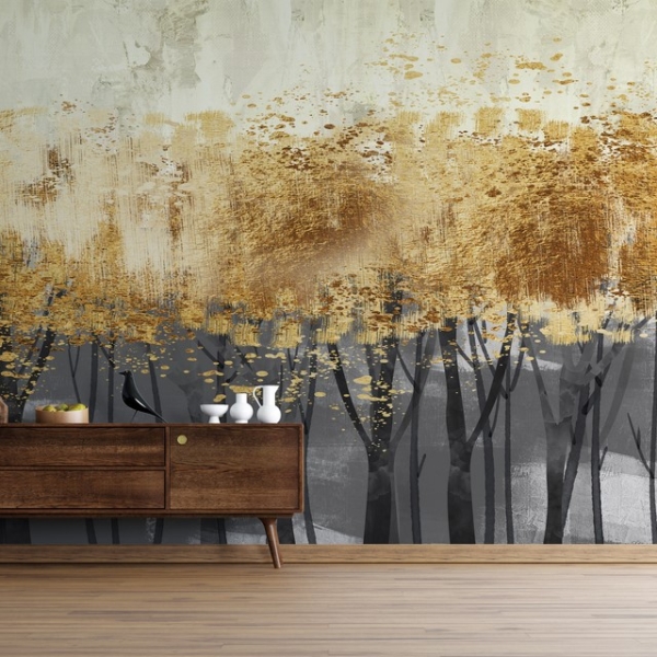 Zidni mural Zlatne krošnje drveća