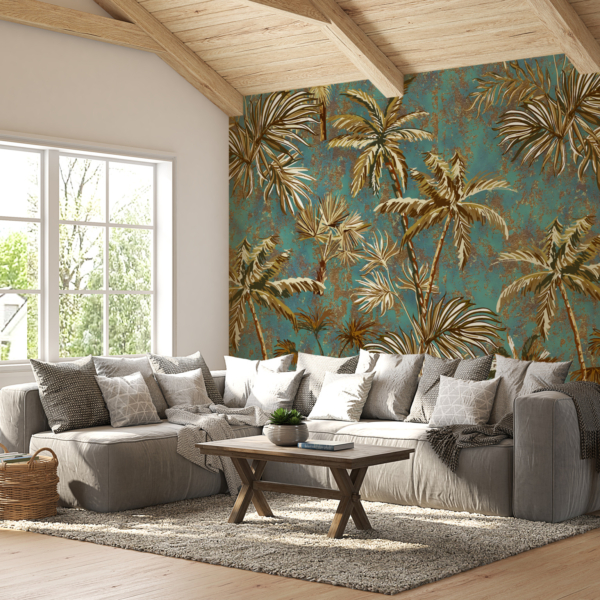 Zidni mural Zlatne palme