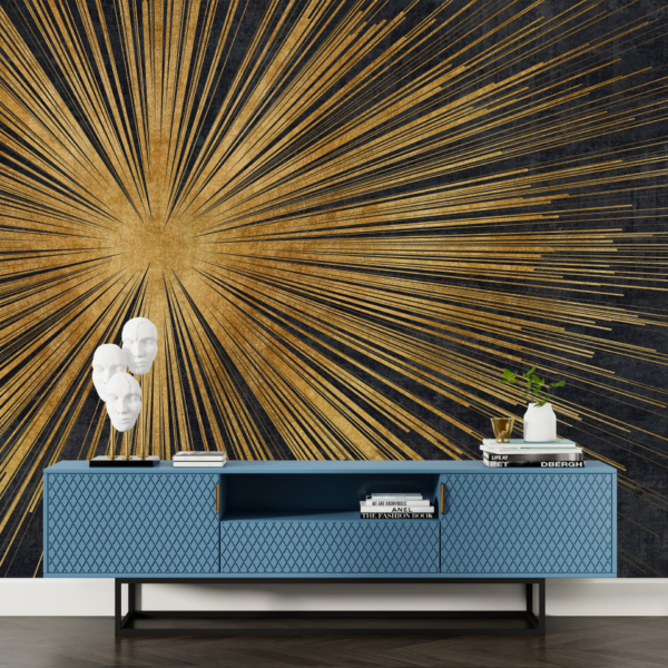 Zidni mural Zlatne zrake