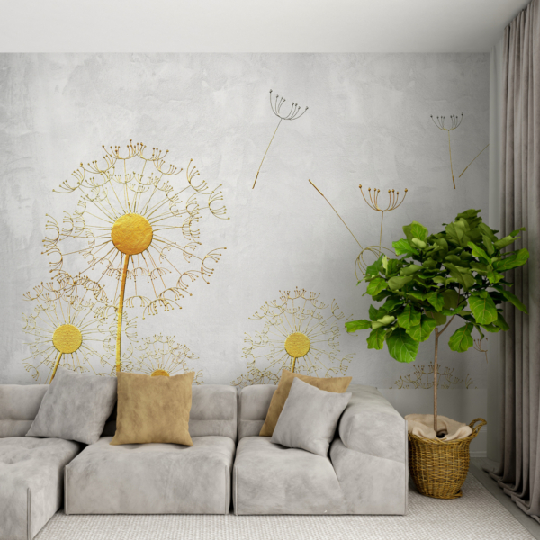 Zidni mural Žuti maslačak