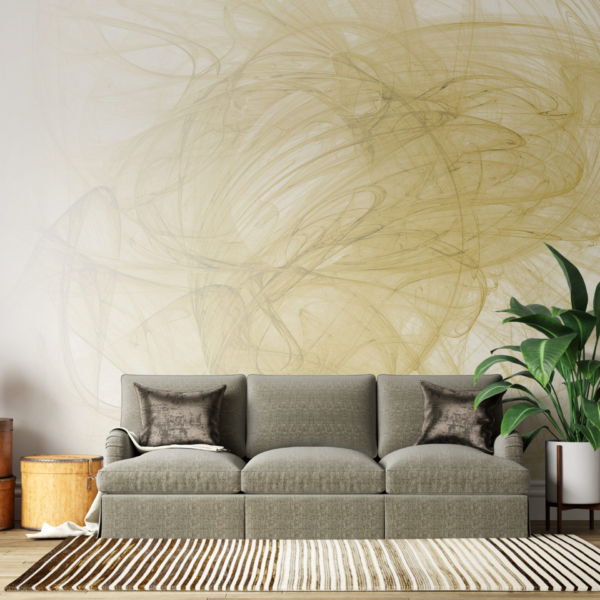 Zidni mural Žuti dim