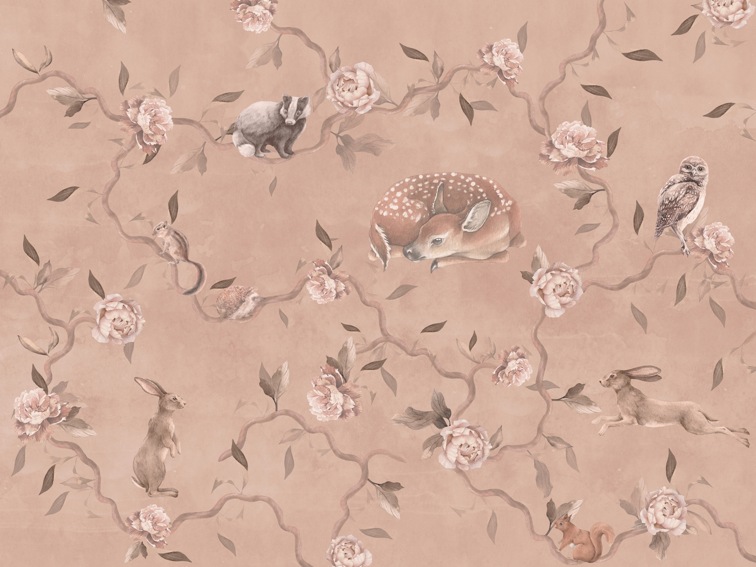 Fototapeta-Zwierzatka-i-Rozyczki_2272352337-1