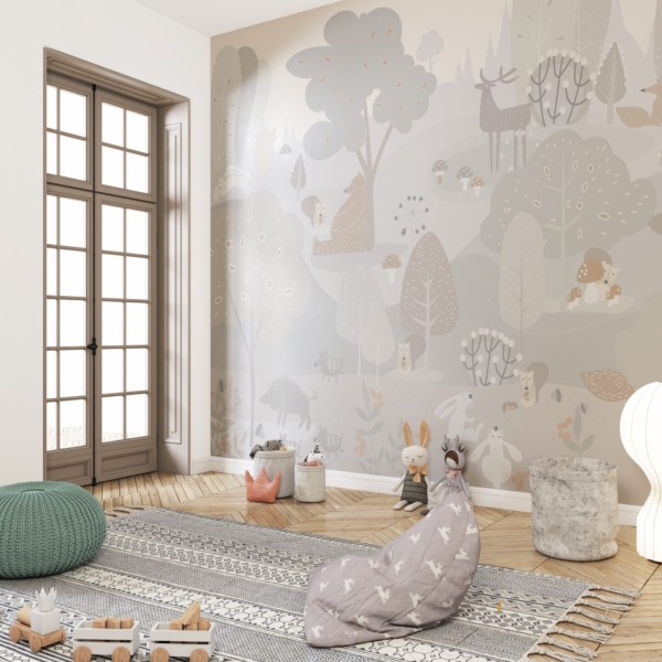 Zidni mural Životinje u šumi