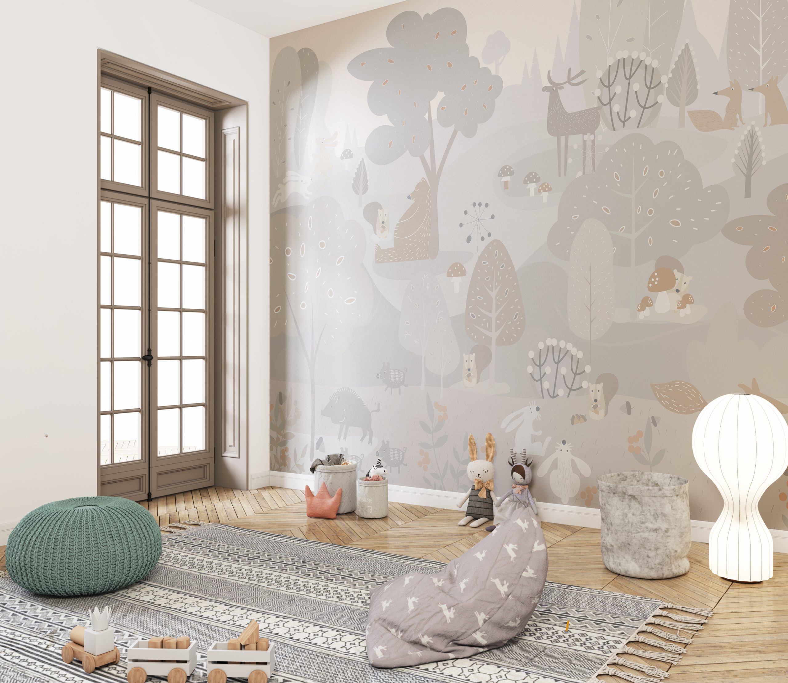 Zidni mural Životinje u šumi