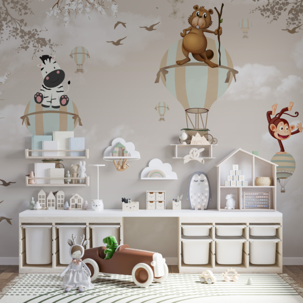 Zidni mural Životinje u letu