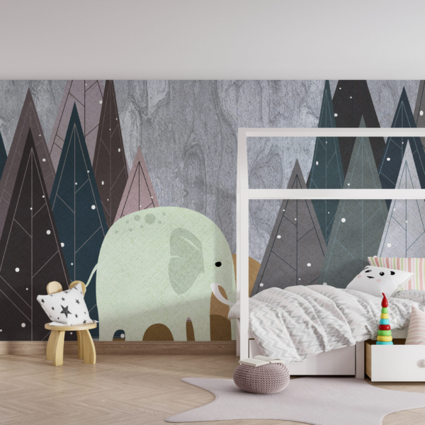 Zidni mural Životinja u planinama