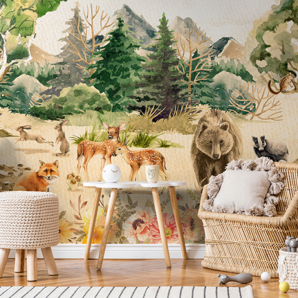 Zidni mural Šumski kut